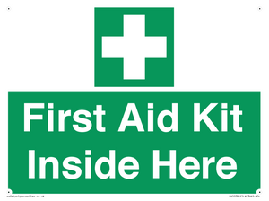 First Aid Kit Inside Here